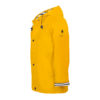 Armor ciré jaune imperméable manteau imperméable mixte photo de côté