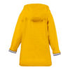 Ciré jaune imperméable enfant mixte avec capuche intérieur rayé elven vue de dos