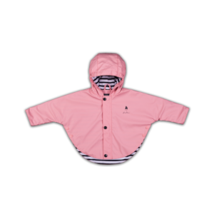 ciré-imperméable-rose-intérieur-rayé-bébé-avec-capuche-marin-breizhocean-tudy-face