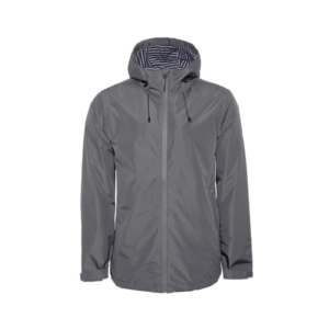 parka-homme-tendance-zip-étanche-avec-capuche-gris-homme-breizhocean-paimpont-face
