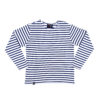 Marinière enfant manches longues , Blanc Marine, mixte, Breizh Océan, Guer, manches longues, vue de face