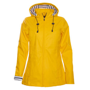 ciré-imperméable-femme-cintrée-jaune-erquy-breizhocean-face
