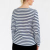 Marinière_manches_longues_vêtement_femme_blanc_marine_guer_breizhocean_dos_photo_femme