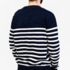 BONO men's navy and white striped sweater Bono men's navy and white Breizh Ocean sailor sweater