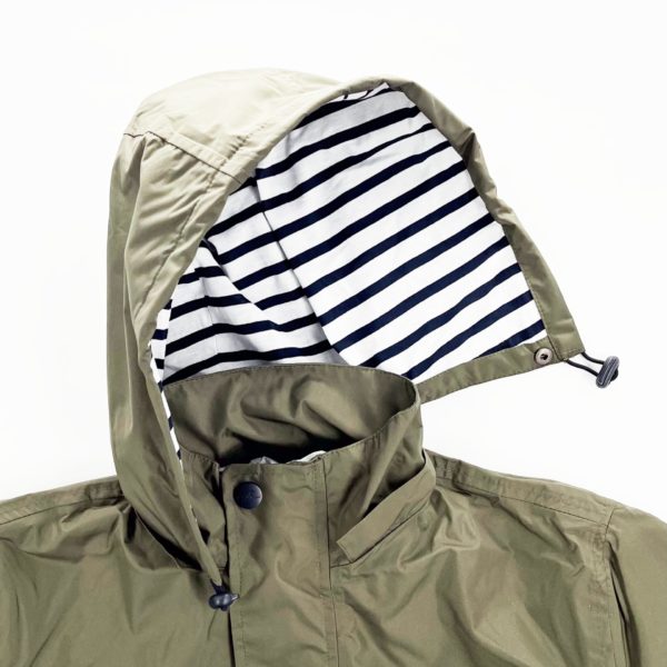AURAY kaki FEMME PARKA IMPERMEABLE FEMME Capuche amovible vue capuche