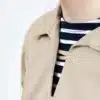Vareuse, homme, femme, couleur sable, Breizh Océan, Trinité, zoom col