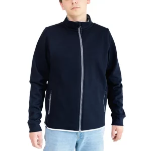 Veste manches longues homme CROZON à fermeture éclaire couleur marine