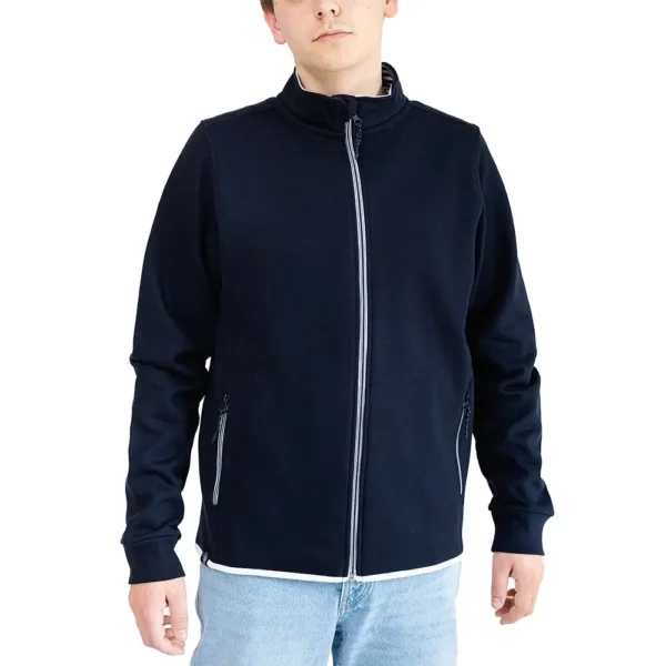 Veste manches longues homme CROZON à fermeture éclaire couleur marine