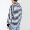 Sweat, rayé, blanc/marine, homme, Breizh Océan, Ambon, vue de dos.