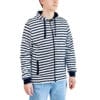 Sweat, rayé, blanc/marine, homme, Breizh Océan, Ambon, vue de dos.