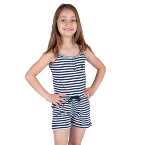 combinaison-pour-enfant-blanc-marine-fille-rayé-breizhocean-combi-kid-vue de face