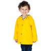 Ciré imperméable enfant, Jaune, garçon, Breizh Océan, Elven. Avec capuche intérieur rayé, vue de face