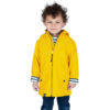 Ciré imperméable enfant garçon, Jaune, Breizh Océan, Lannion. Jersey rayé col montant, vue de face