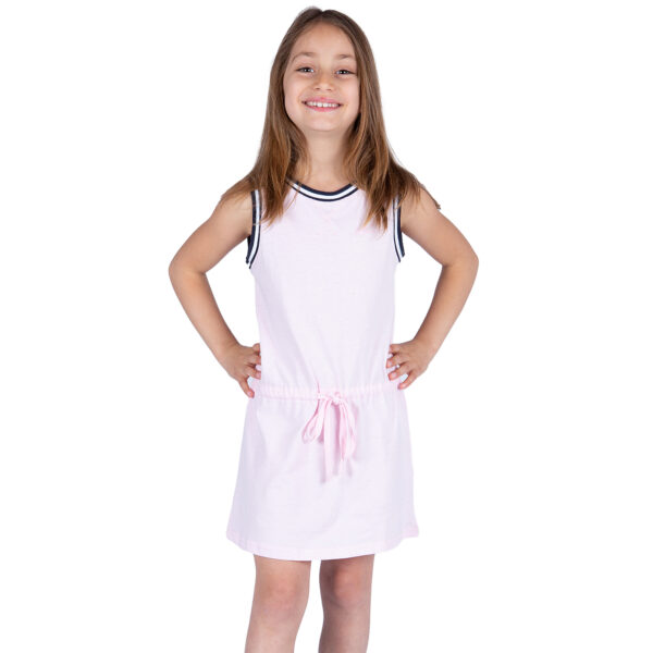 Robe sans manches enfant, Rose claire, Breizh Océan, Rennes, vue de face